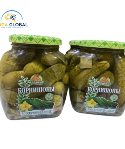 PICKLES IN GLASS JARS